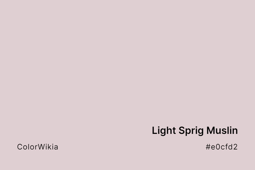 light sprig muslin color e0cfd2