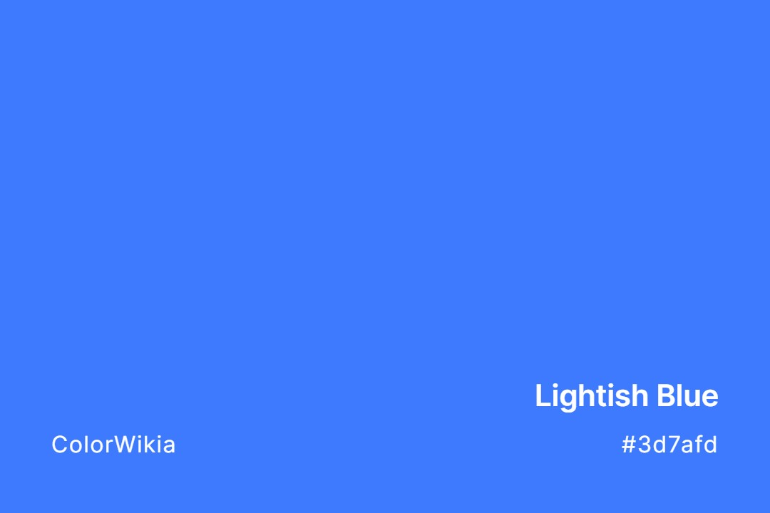 lightish blue color 3d7afd