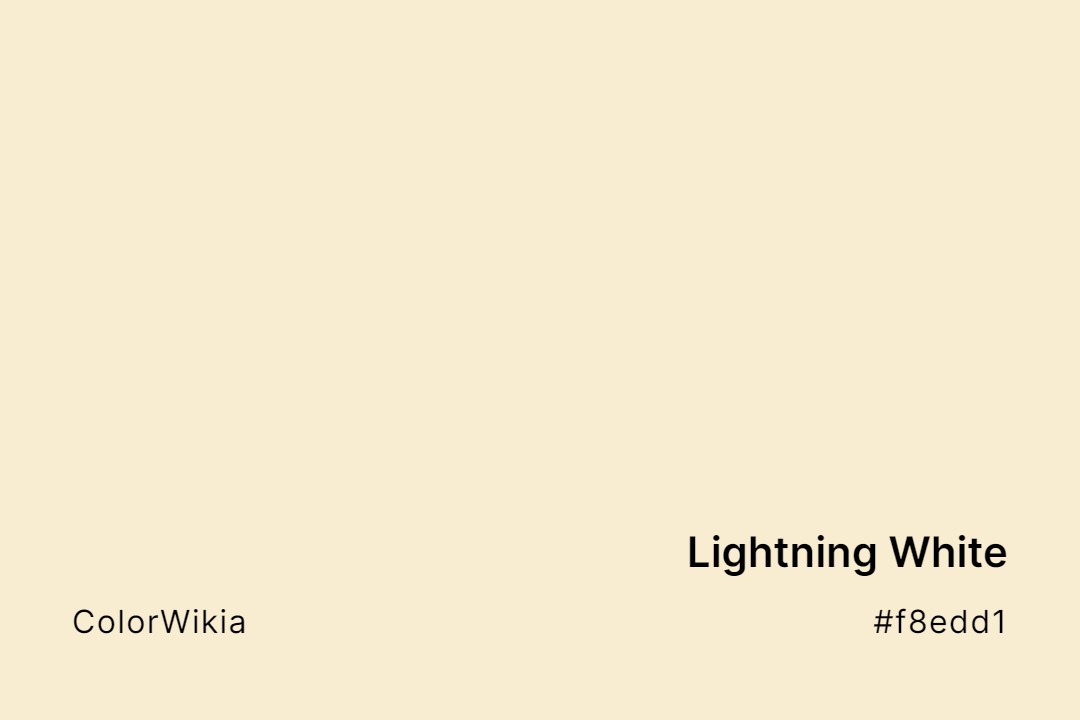 lightning white color f8edd1