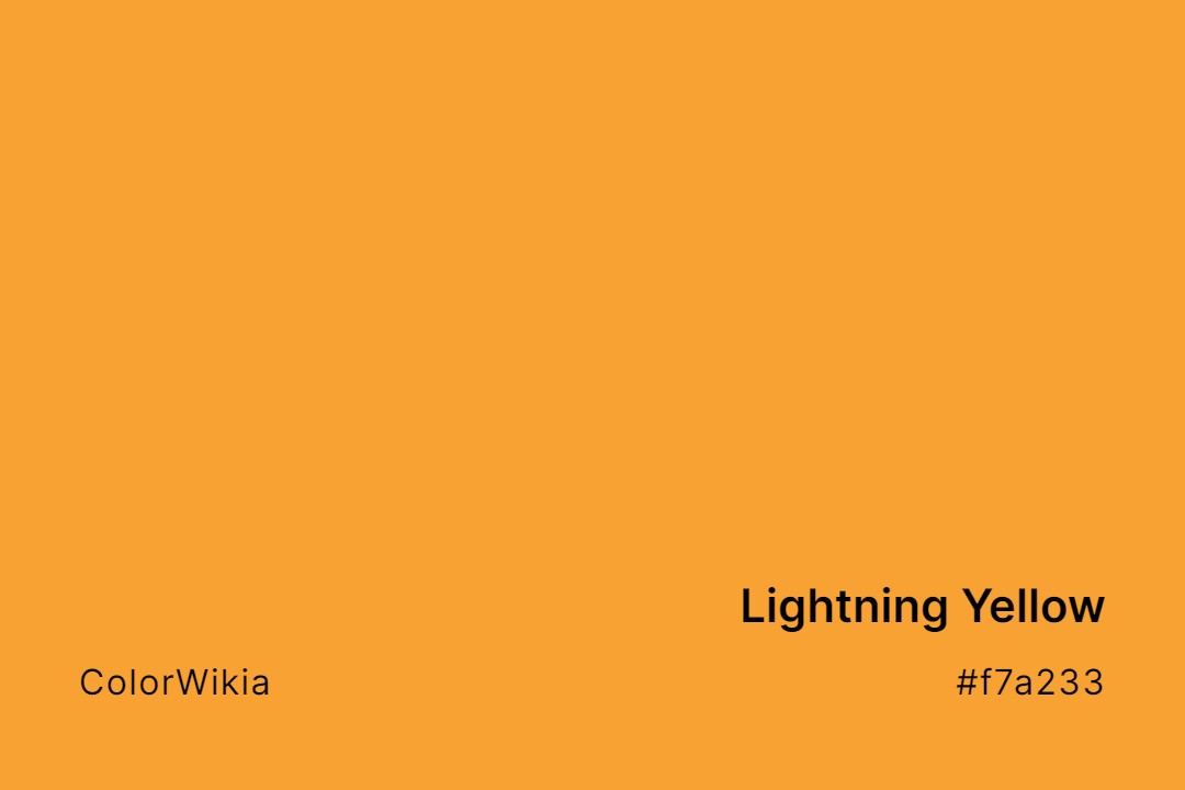 lightning yellow color f7a233