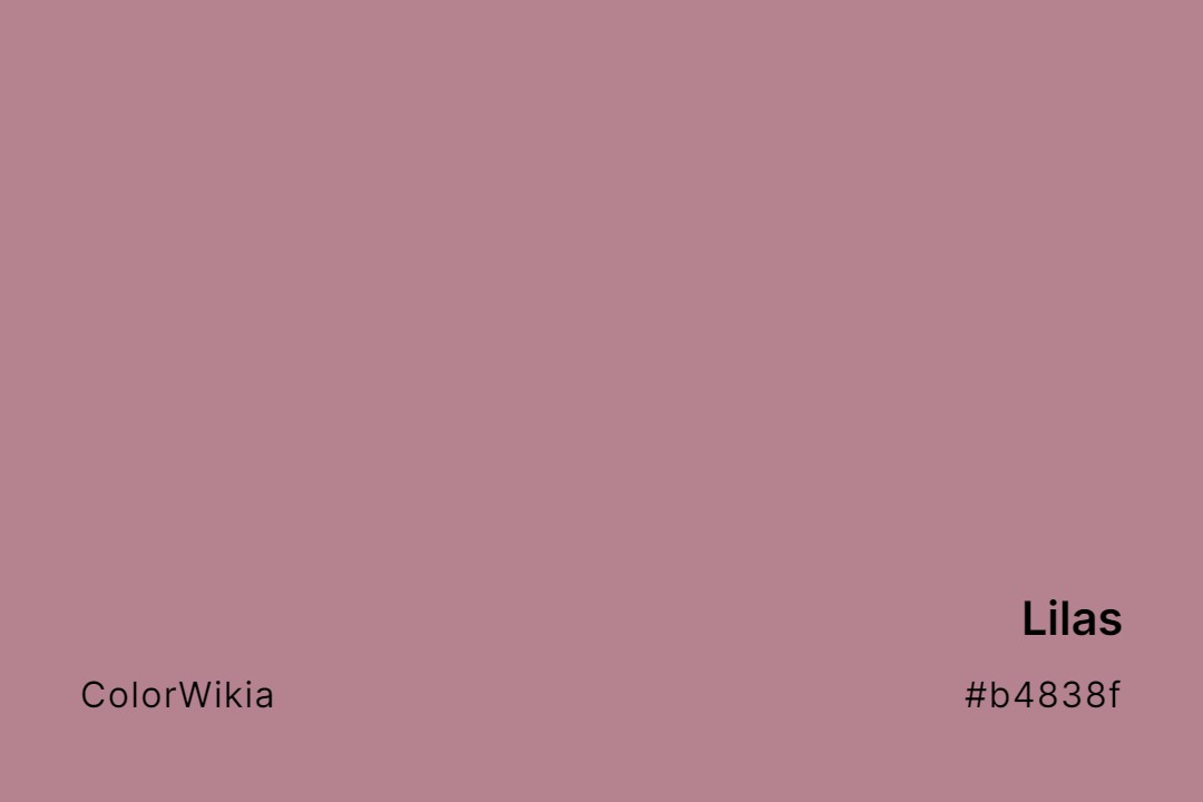 Lilas Color – #b4838f: Codes and Complete Breakdown