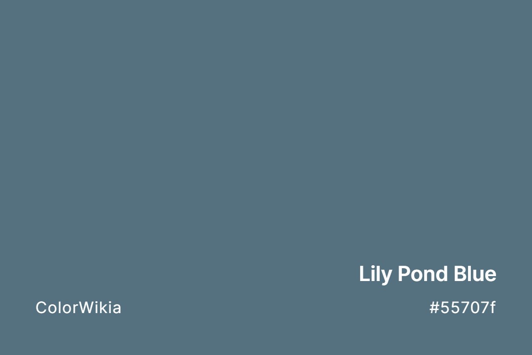 lily pond blue color 55707f