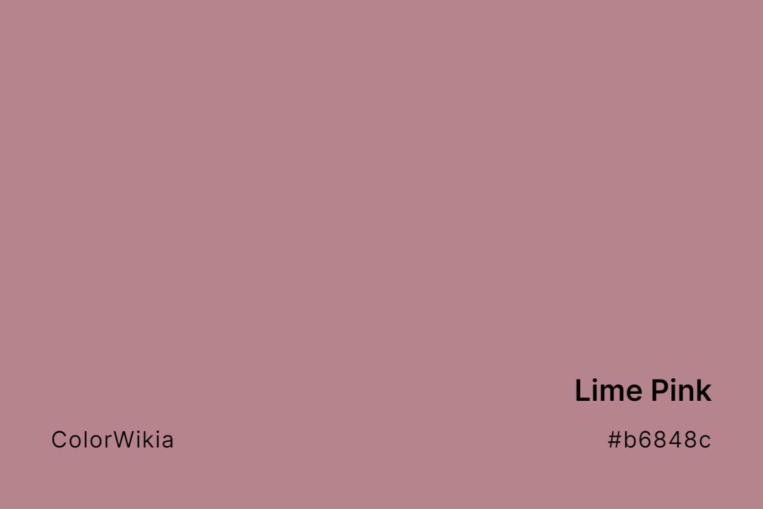 lime pink color b6848c