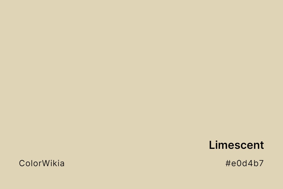 Limescent Color – #e0d4b7: Codes and Complete Breakdown