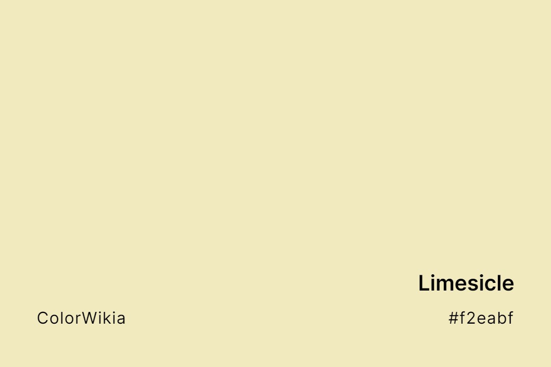 Limesicle Color – #f2eabf: Codes and Complete Breakdown
