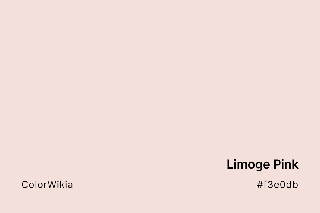Limoge Pink Color – #f3e0db: Codes and Complete Breakdown