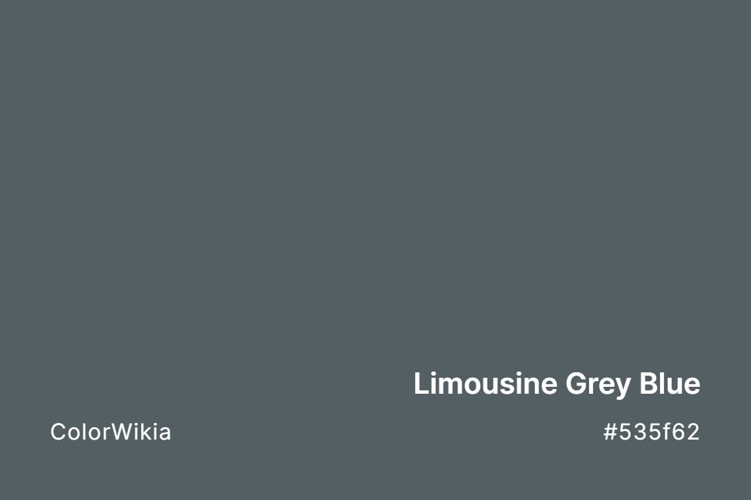 Limousine Grey Blue Color – #535f62: Codes and Complete Breakdown