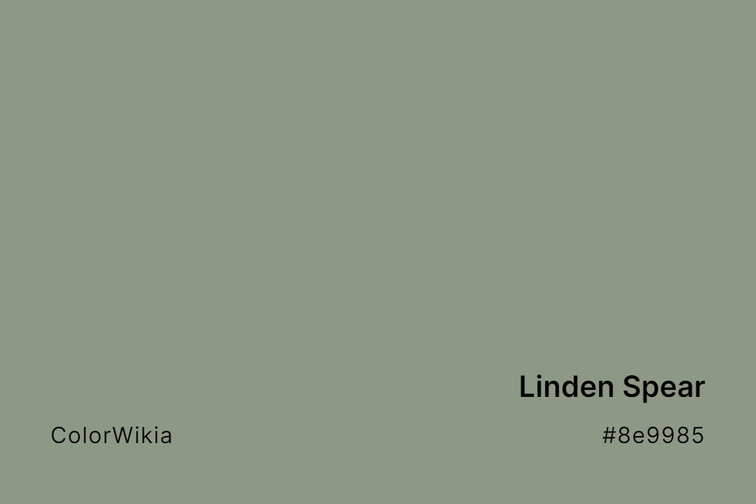 linden spear color 8e9985