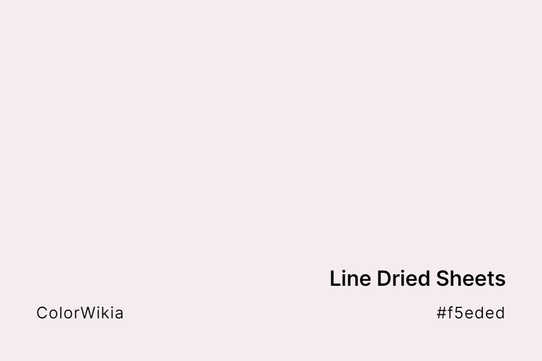 line dried sheets color f5eded