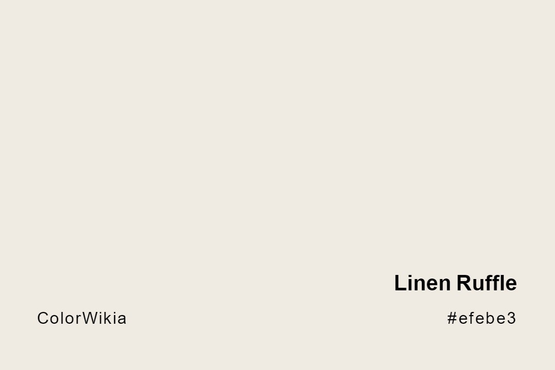 linen ruffle color efebe3
