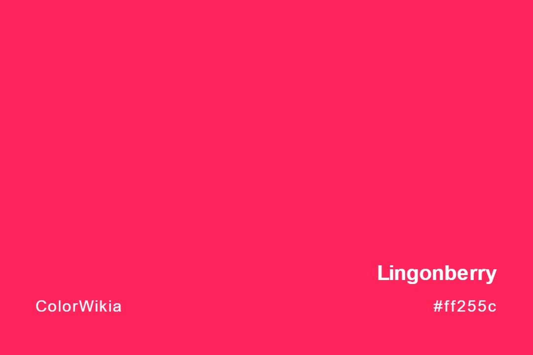 lingonberry color ff255c