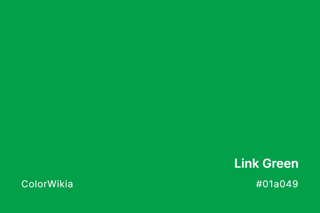 link green color 01a049