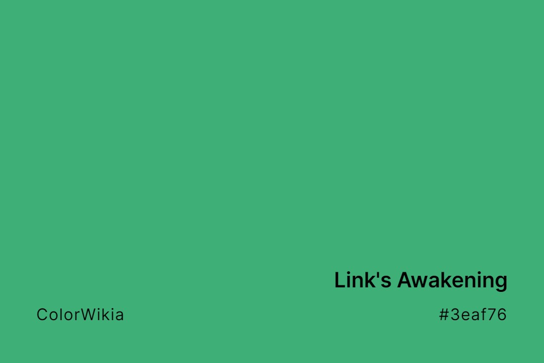 Link’s Awakening Color – #3eaf76: Codes and Complete Breakdown