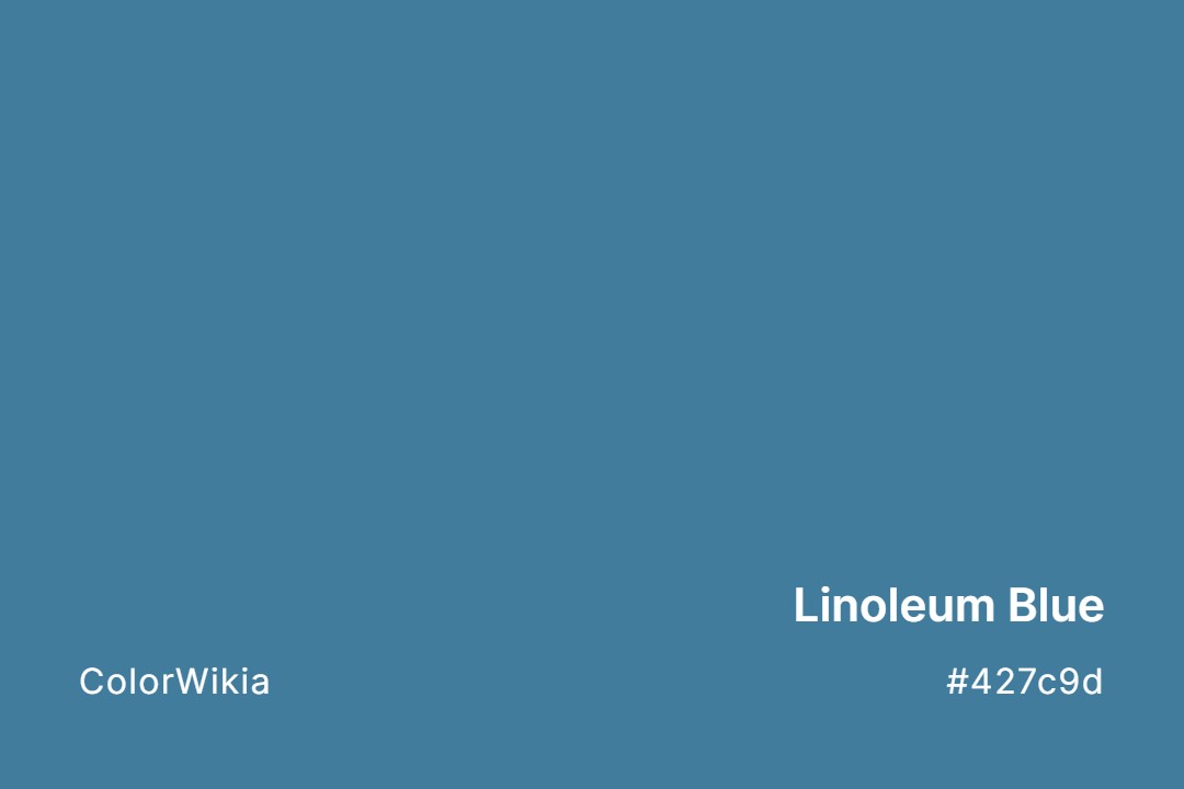 Linoleum Blue Color – #427c9d: Codes and Complete Breakdown