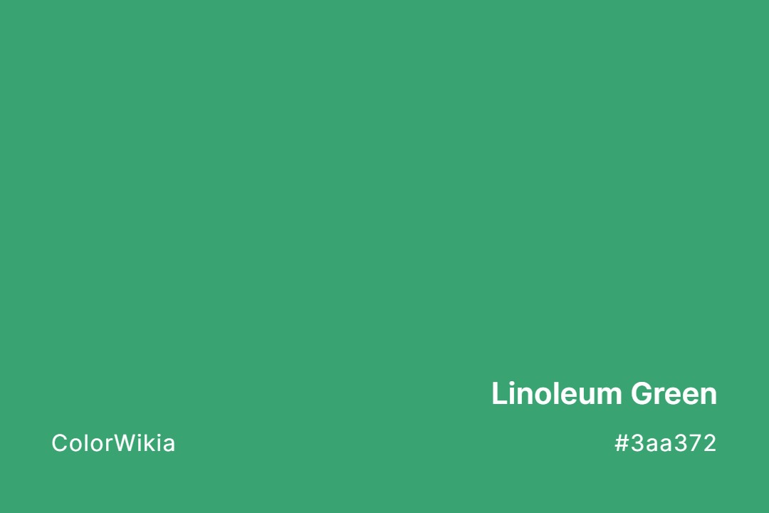 Linoleum Green Color – #3aa372: Codes and Complete Breakdown