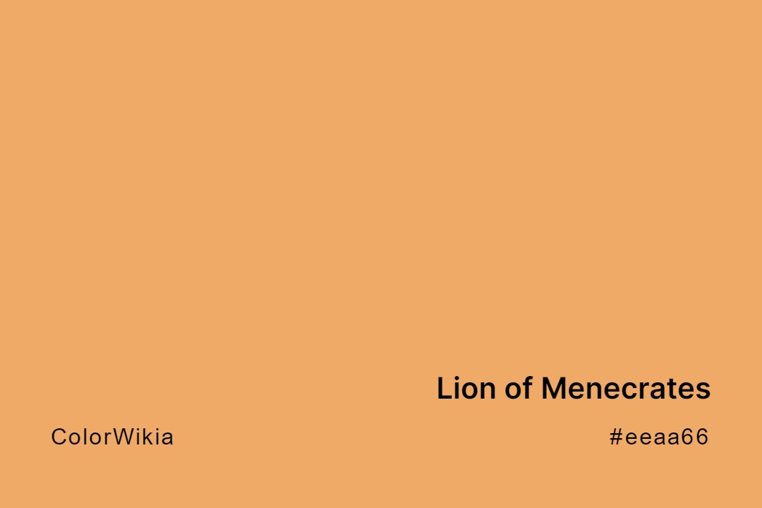 lion of menecrates color eeaa66