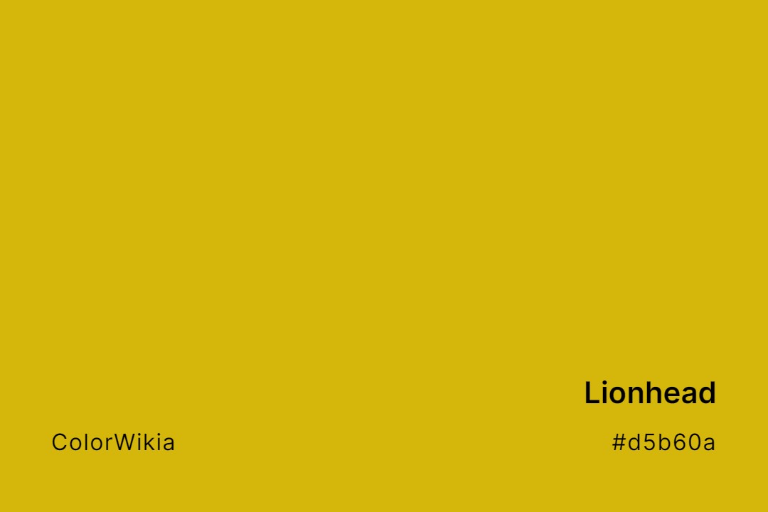 Lionhead Color – #d5b60a: Codes and Complete Breakdown