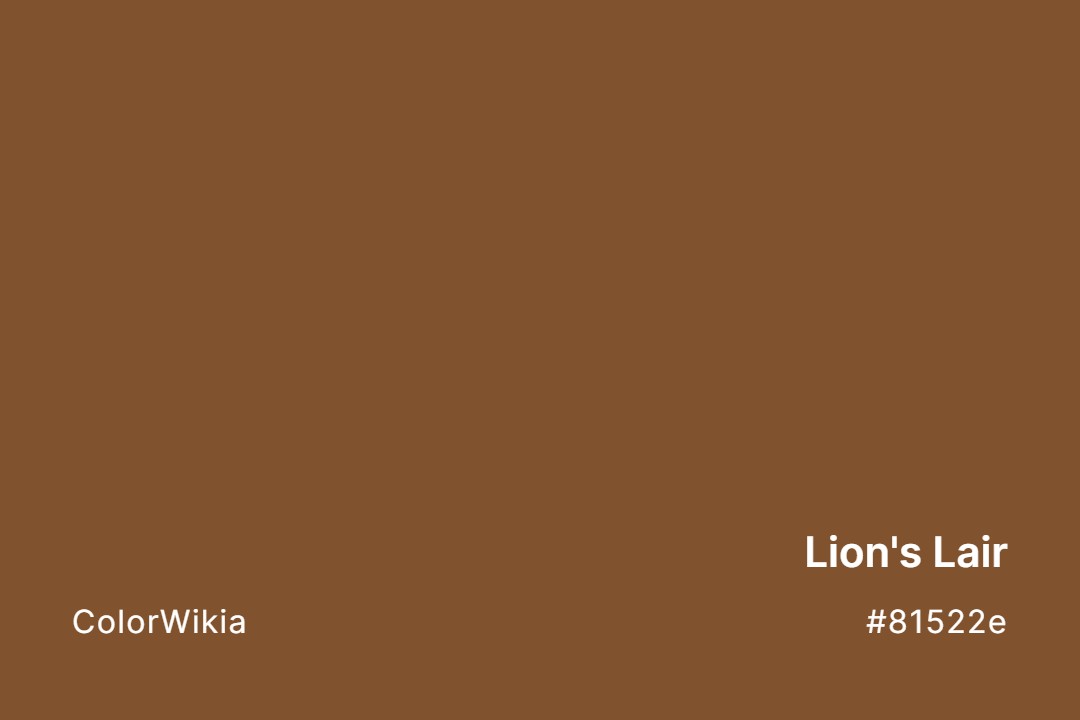 lions lair color 81522e