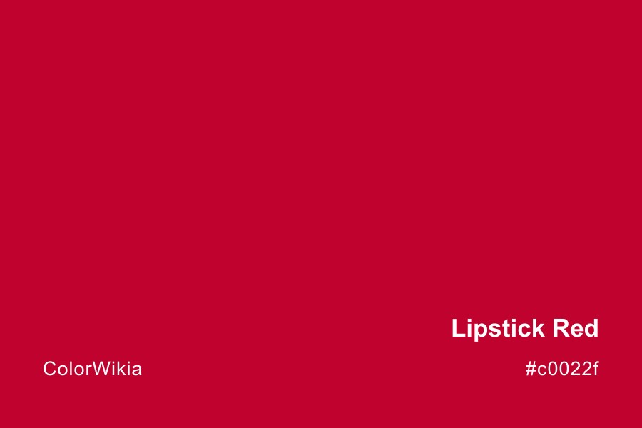 lipstick red color c0022f