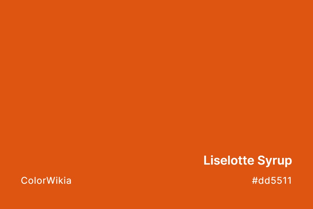 liselotte syrup color dd5511