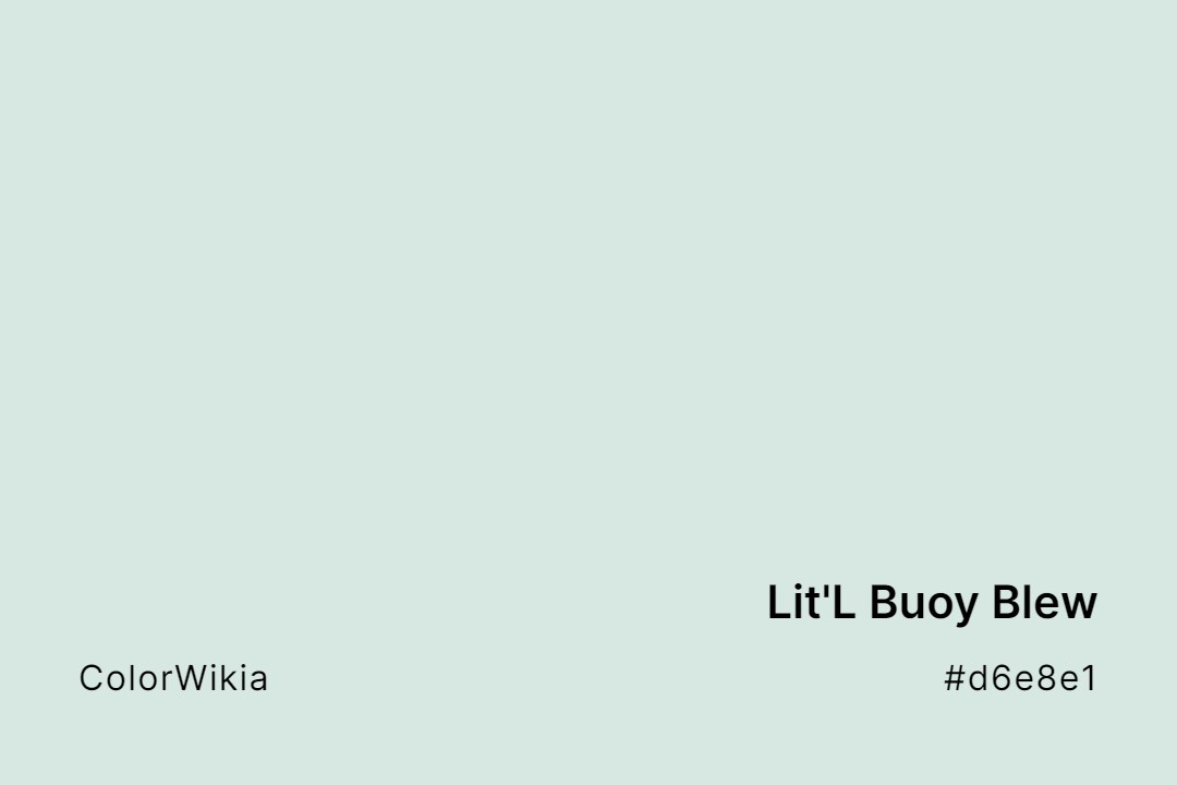 Lit’L Buoy Blew Color – #d6e8e1: Codes and Complete Breakdown