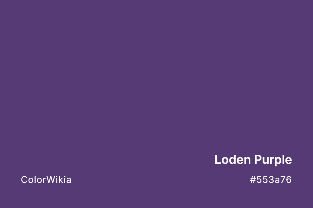 loden purple color 553a76