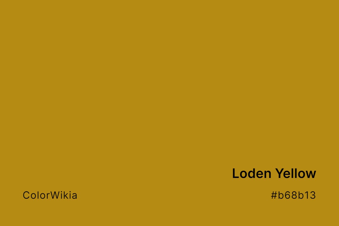loden yellow color b68b13