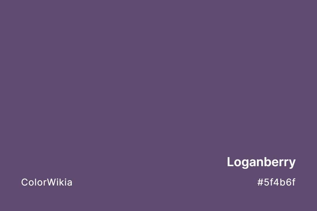 Loganberry Color – #5f4b6f: Codes and Complete Breakdown