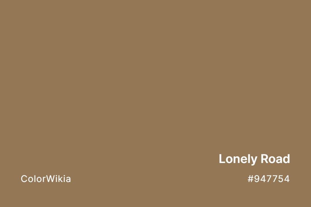 lonely road color 947754