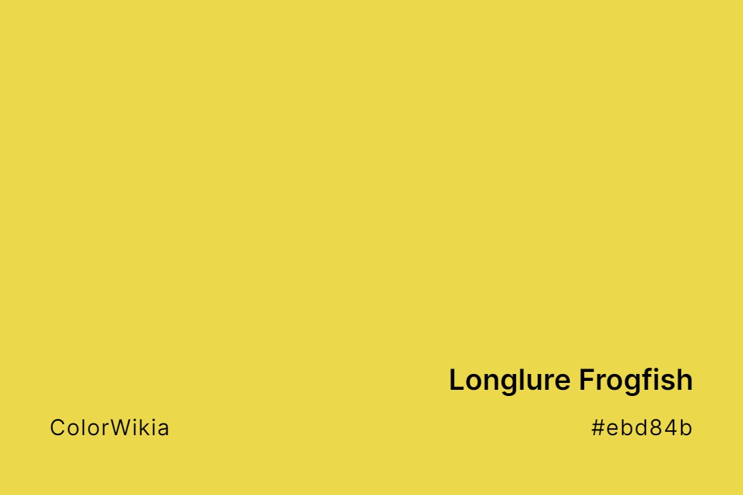 Longlure Frogfish Color – #ebd84b: Codes and Complete Breakdown