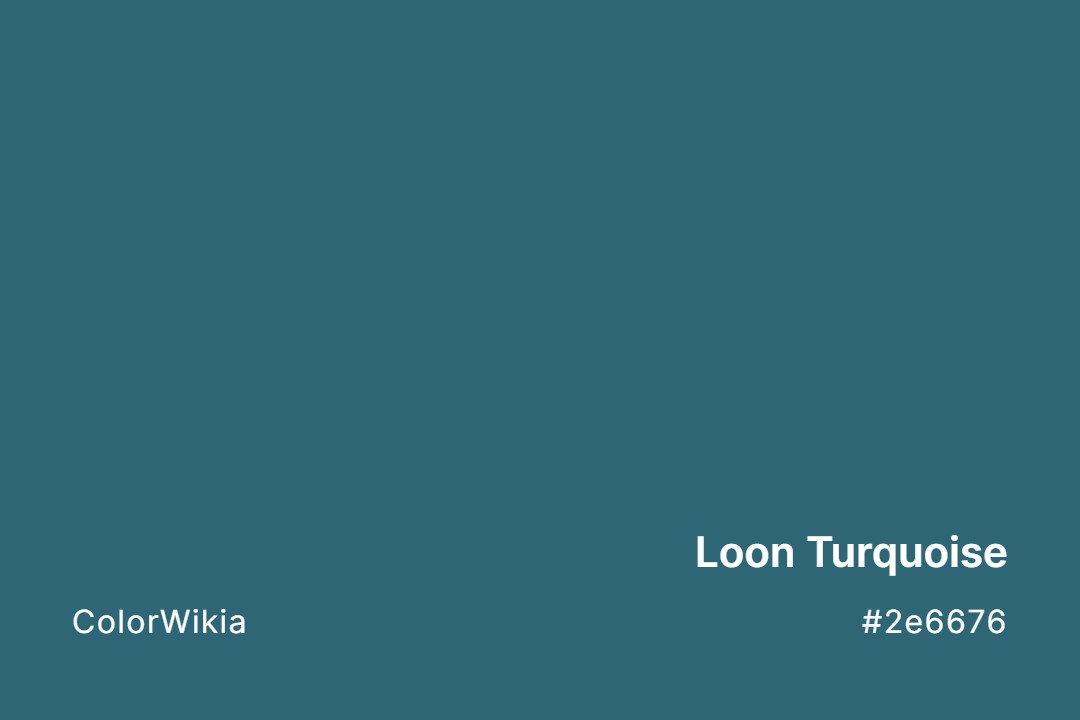 loon turquoise color 2e6676