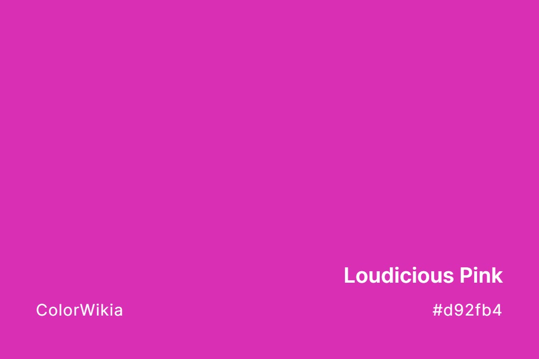 Loudicious Pink Color – #d92fb4: Codes and Complete Breakdown