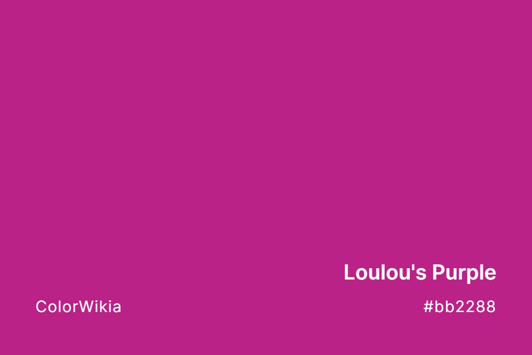 Loulou’s Purple Color – #bb2288: Codes and Complete Breakdown
