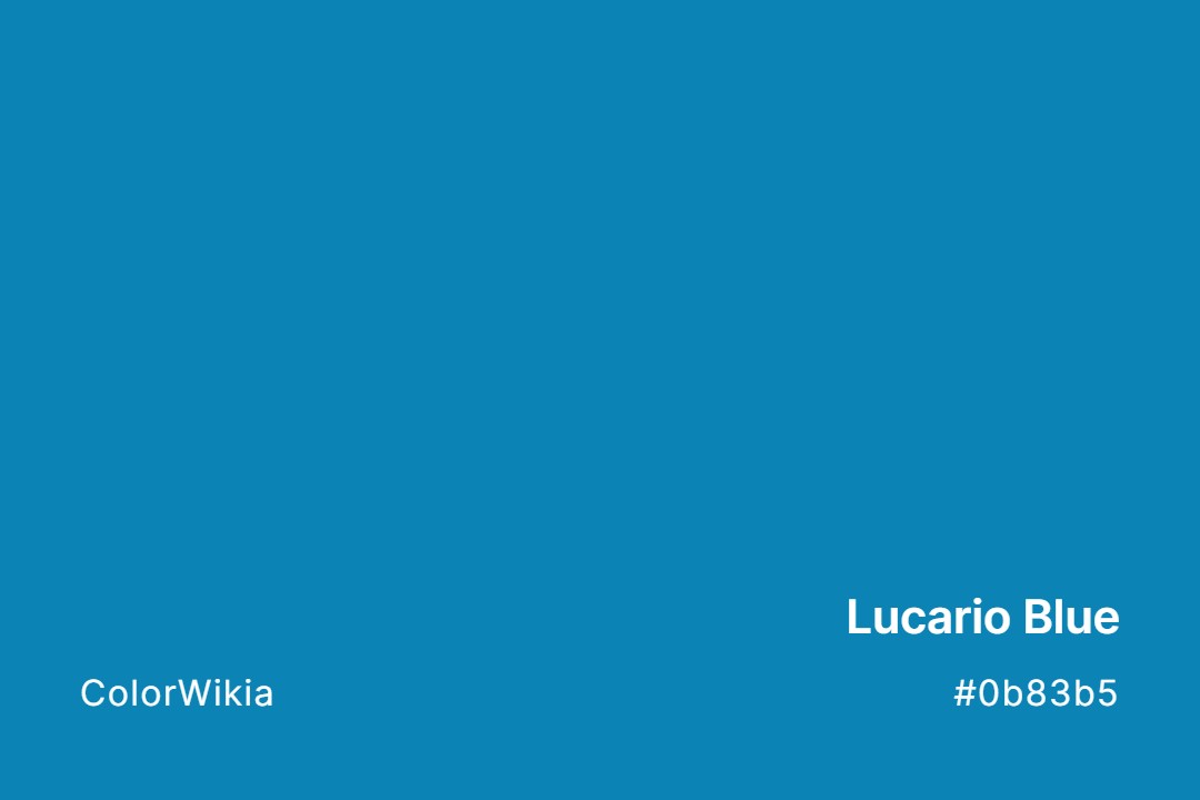 Lucario Blue Color – #0b83b5: Codes and Complete Breakdown