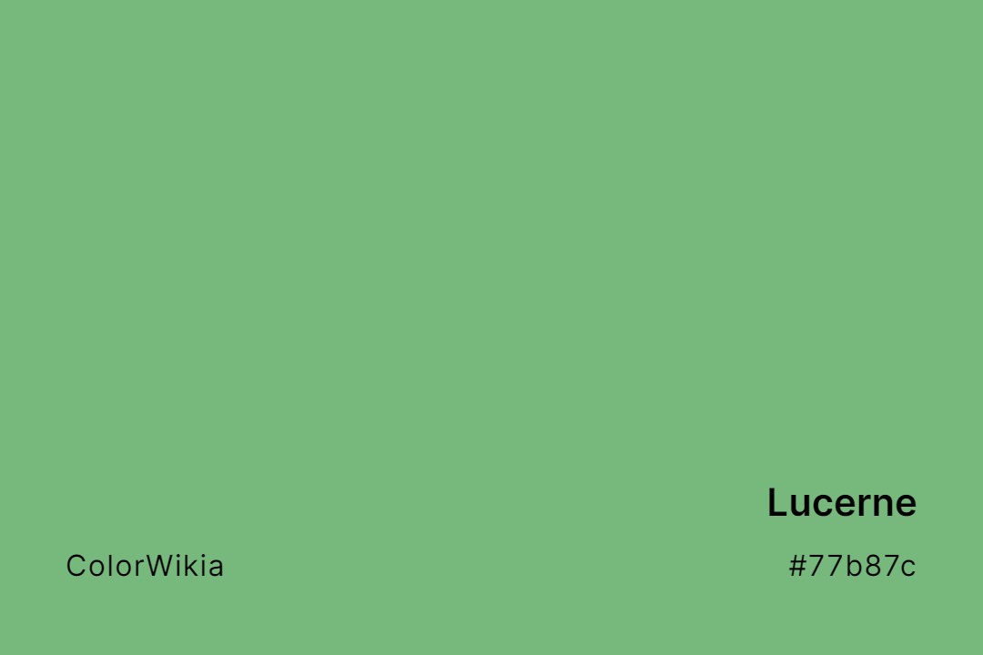 Lucerne Color – #77b87c: Codes and Complete Breakdown