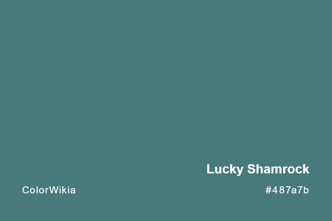 lucky shamrock color 487a7b