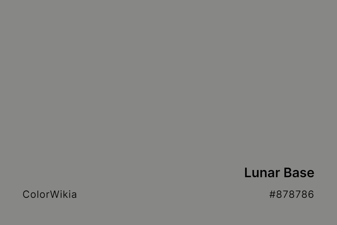 lunar base color 878786