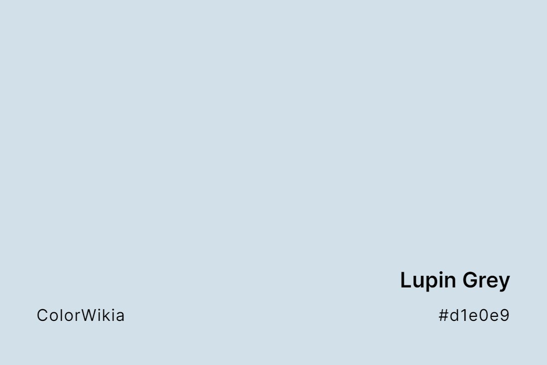 Lupin Grey Color – #d1e0e9: Codes and Complete Breakdown