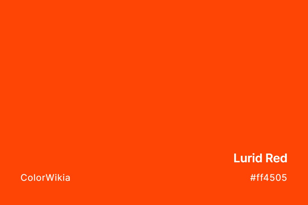 lurid red color ff4505