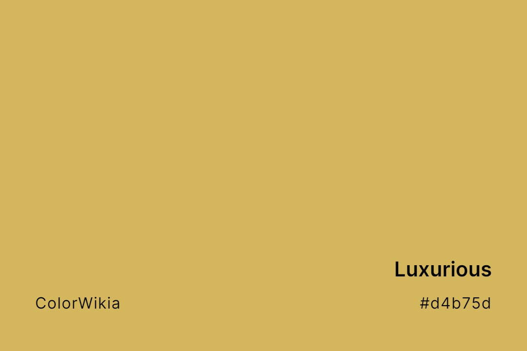 Luxurious Color – #d4b75d: Codes and Complete Breakdown