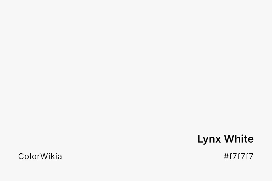 lynx white color f7f7f7