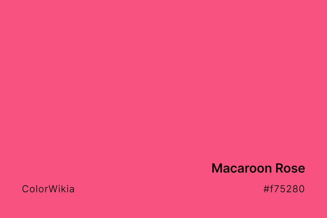 macaroon rose color f75280
