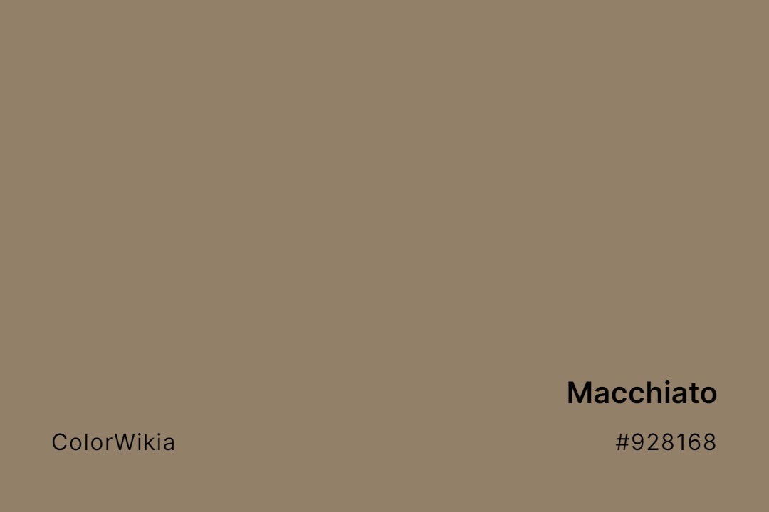 Macchiato Color – #928168: Codes and Complete Breakdown