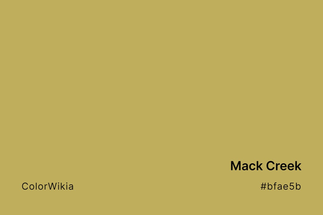 mack creek color bfae5b
