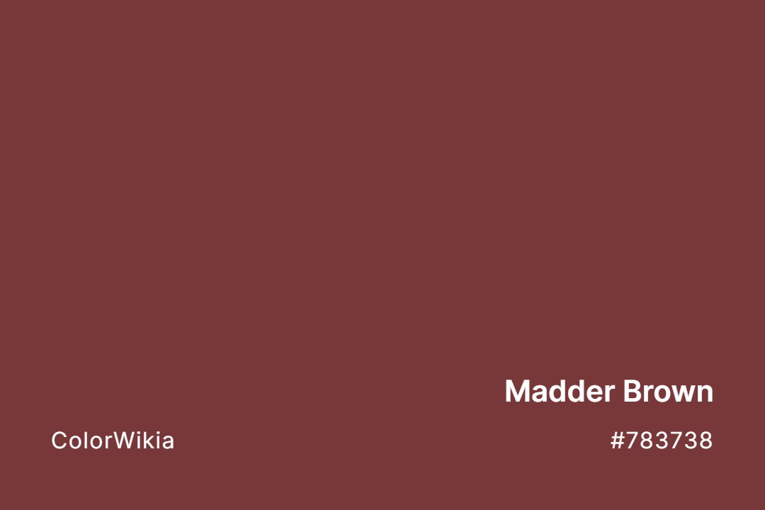 Madder Brown Color – #783738: Codes and Complete Breakdown