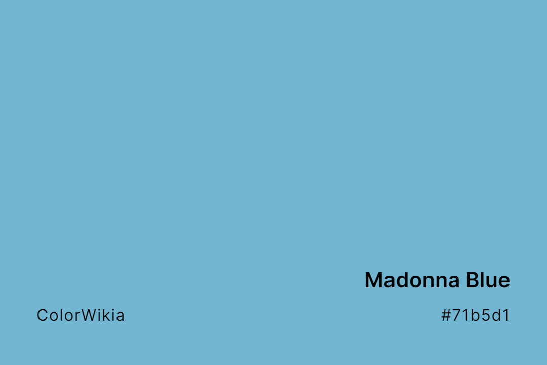 madonna blue color 71b5d1