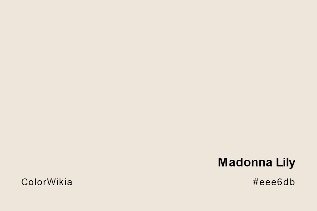 madonna lily color eee6db