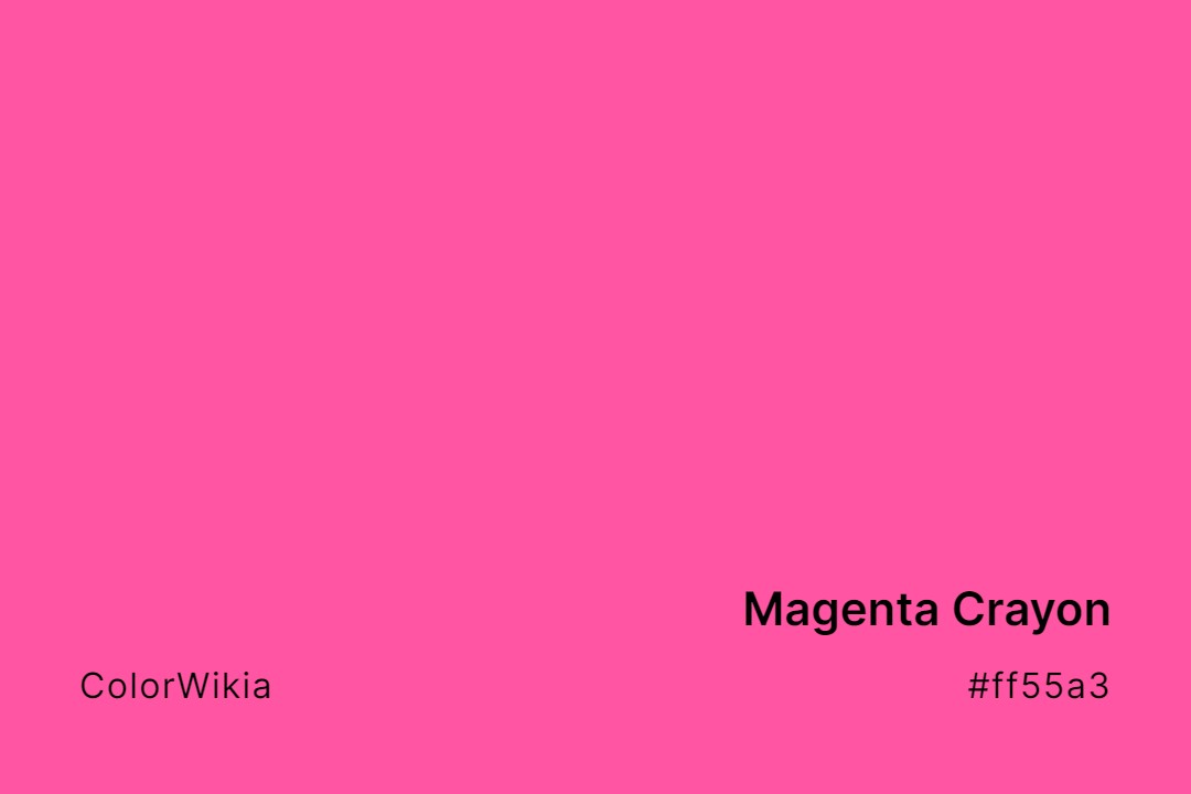 magenta crayon color ff55a3