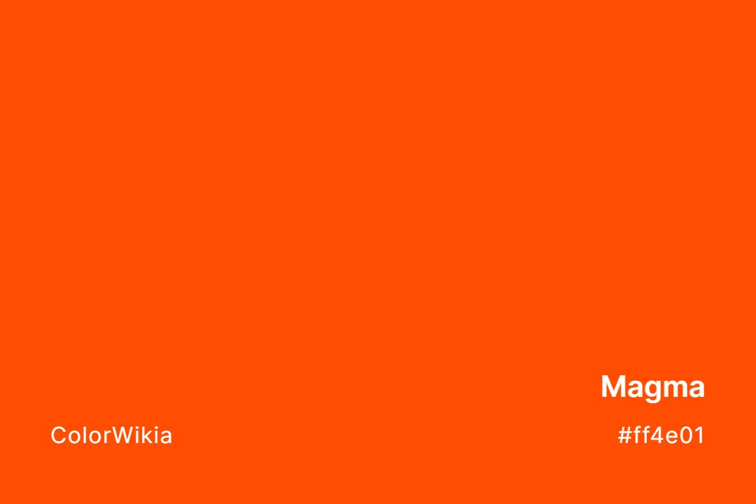 magma color ff4e01
