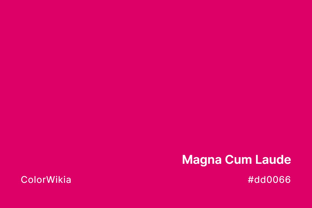 Magna Cum Laude Color – #dd0066: Codes and Complete Breakdown